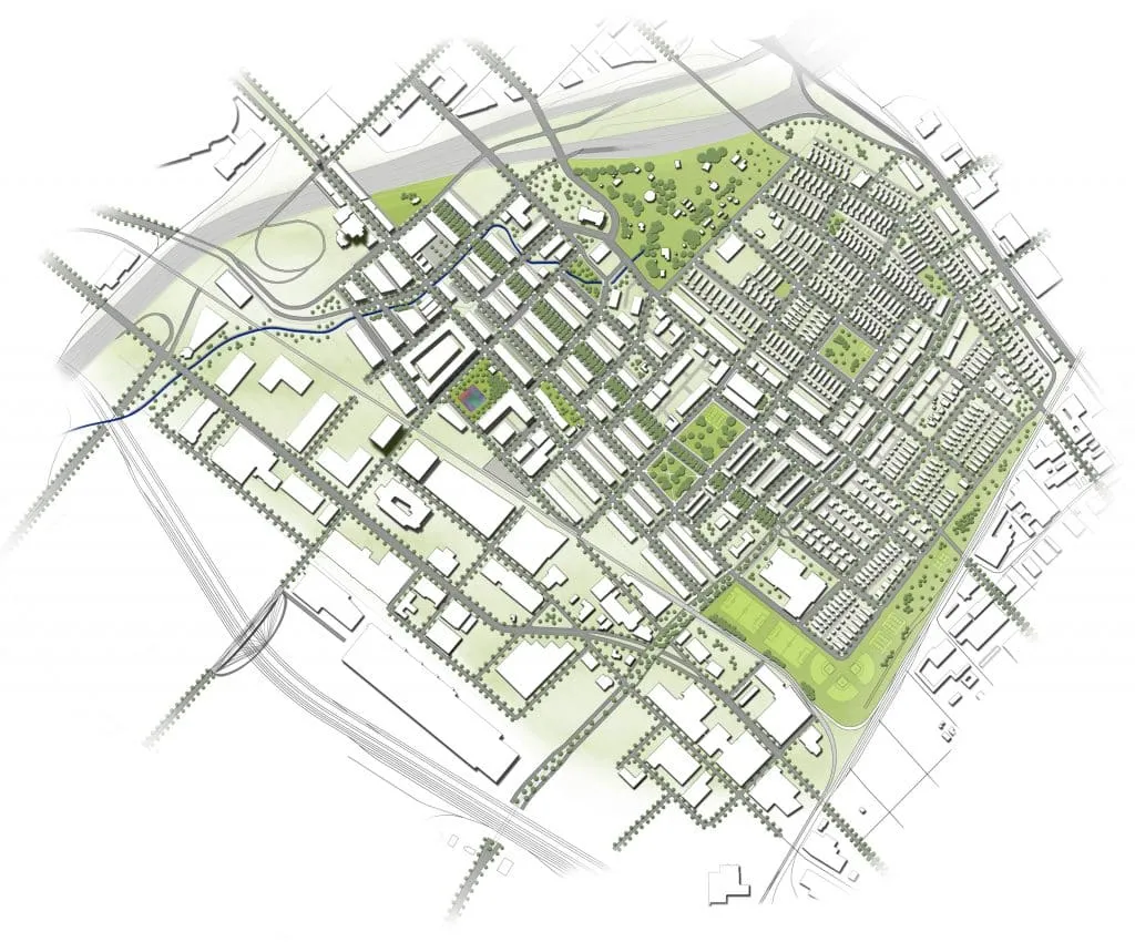 Stație totală de topografie pe trepied, pe teren